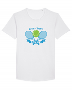 Live Love Tennis Tricou mânecă scurtă guler larg Bărbat Skater