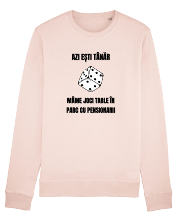 Azi esti tanar maine joci table in parc cu pensionarii Candy Pink