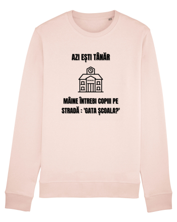 Azi esti tanar maine intrebi copiii de pe strada gata scoala Candy Pink