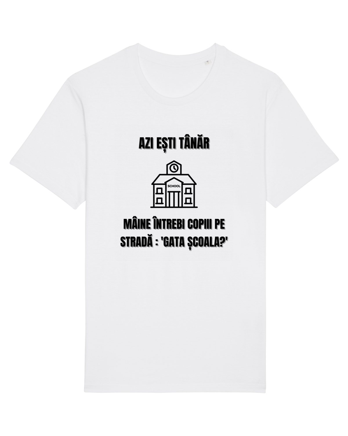 Tricou mânecă scurtă Unisex Rocker White