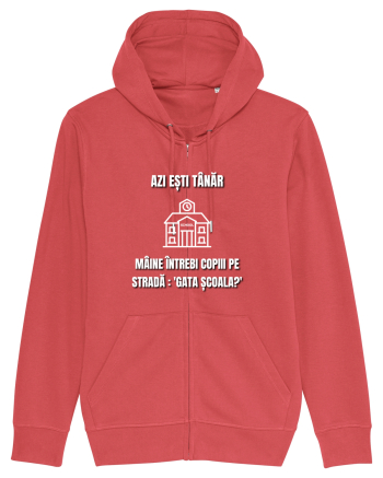 Azi esti tanar maine intrebi copiii de pe strada gata scoala Carmine Red