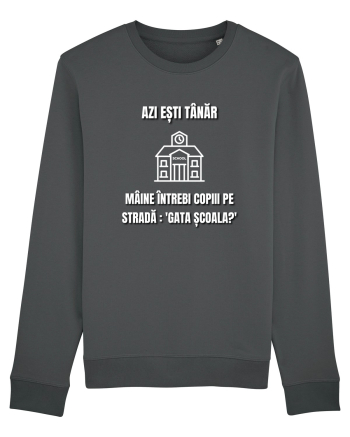 Azi esti tanar maine intrebi copiii de pe strada gata scoala Anthracite