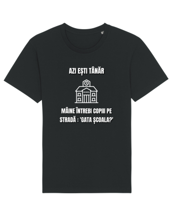 Azi esti tanar maine intrebi copiii de pe strada gata scoala Black