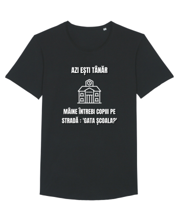 Azi esti tanar maine intrebi copiii de pe strada gata scoala Black
