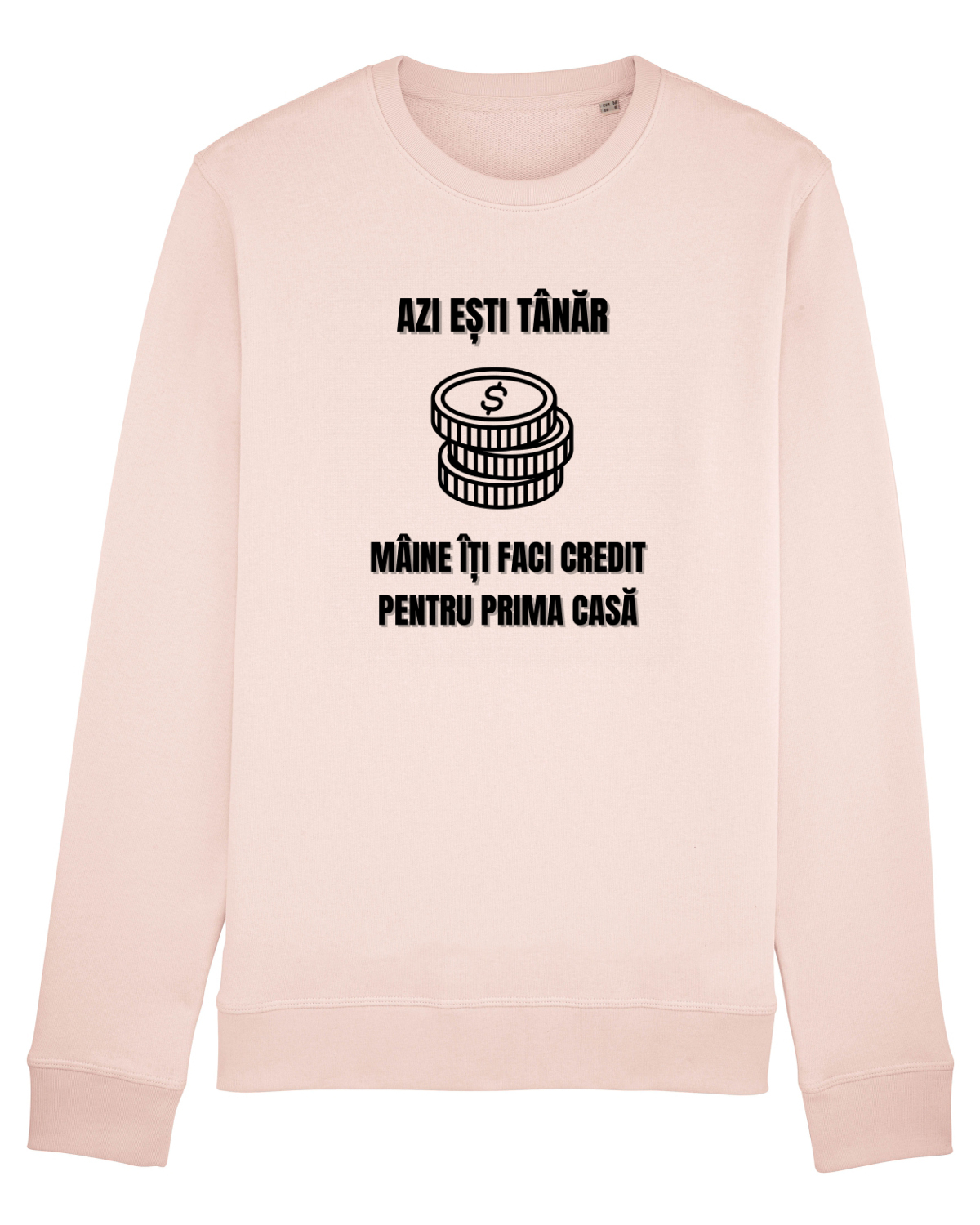 Bluză mânecă lungă Unisex Rise Candy Pink