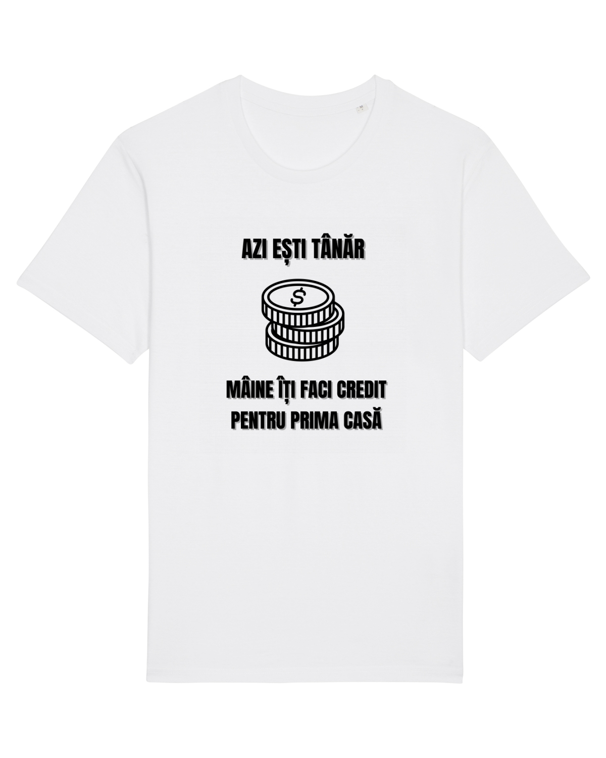 Tricou mânecă scurtă Unisex Rocker White