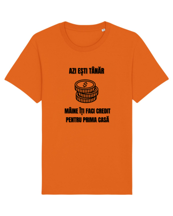 Azi esti tanar maine iti faci credit pentru prima casa Bright Orange
