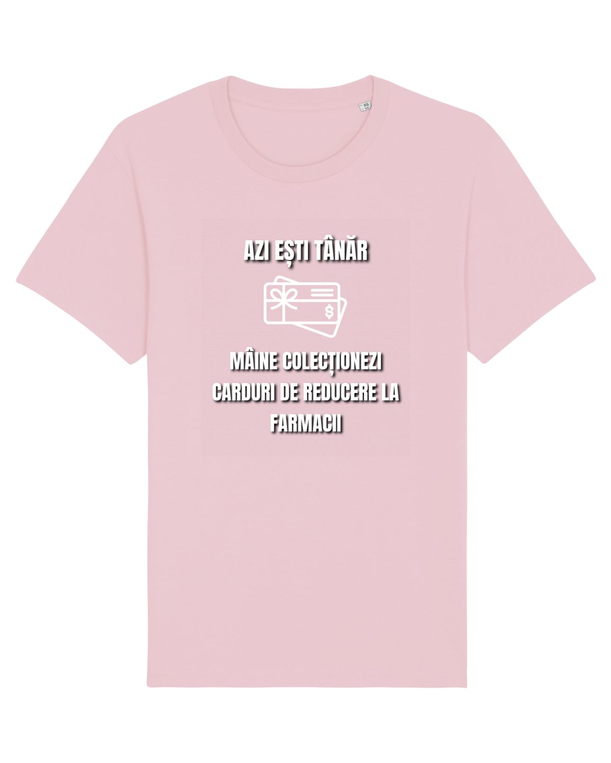 Tricou mânecă scurtă Unisex Rocker Cotton Pink