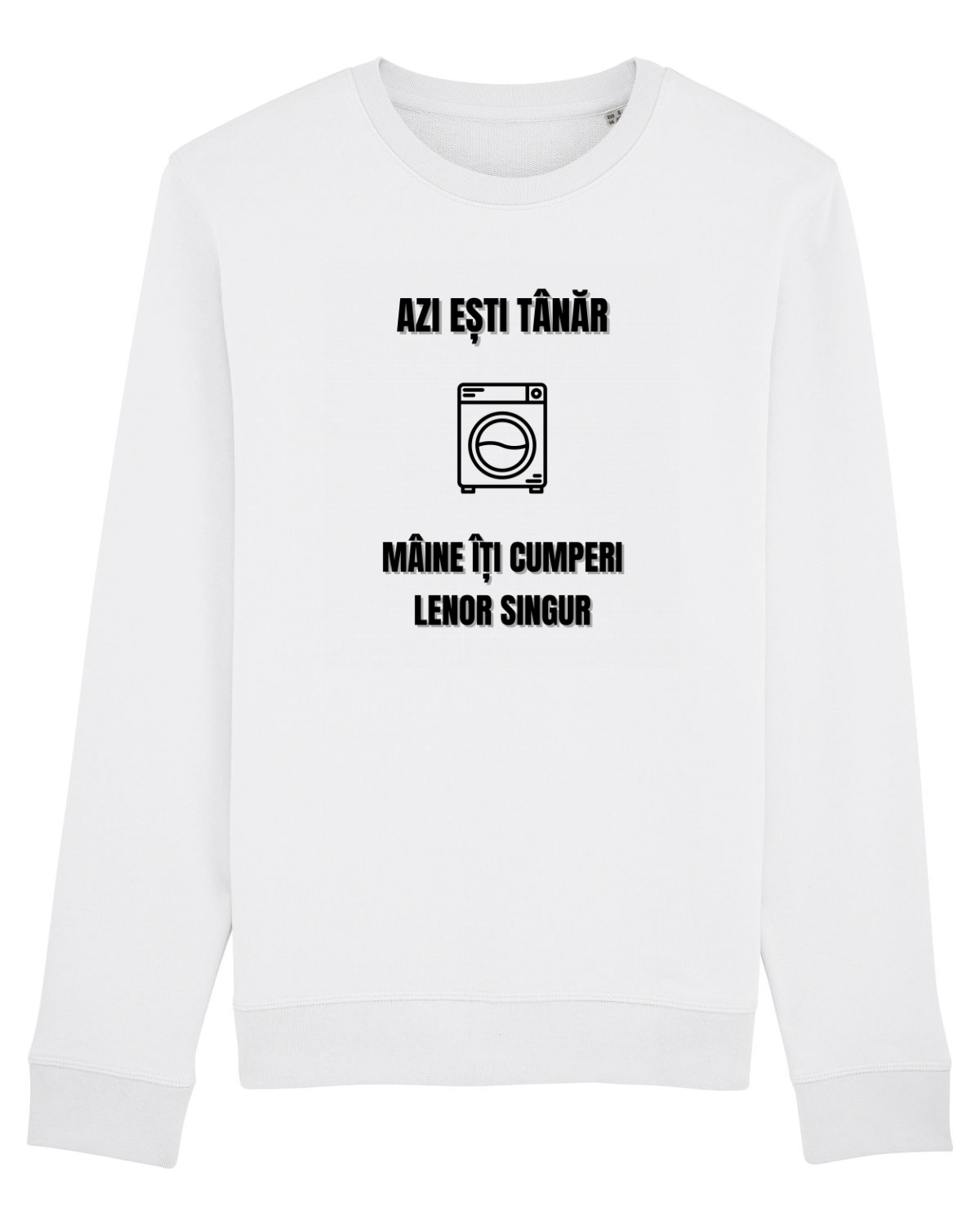 Bluză mânecă lungă Unisex Rise White