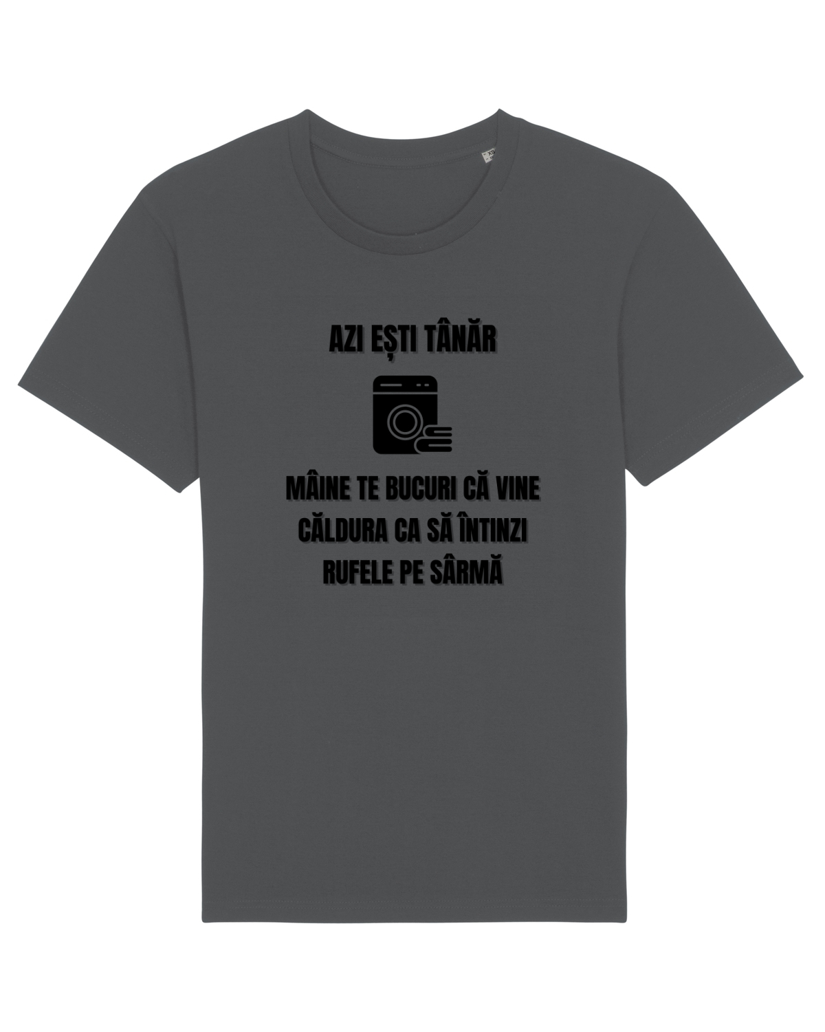 Tricou mânecă scurtă Unisex Rocker Anthracite