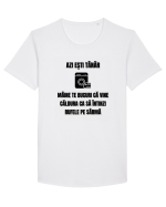 Azi esti tanar maine te bucuri ca vine caldura... Tricou mânecă scurtă guler larg Bărbat Skater