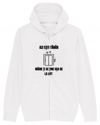 Azi esti tanar maine ti se tine usa de la lift White