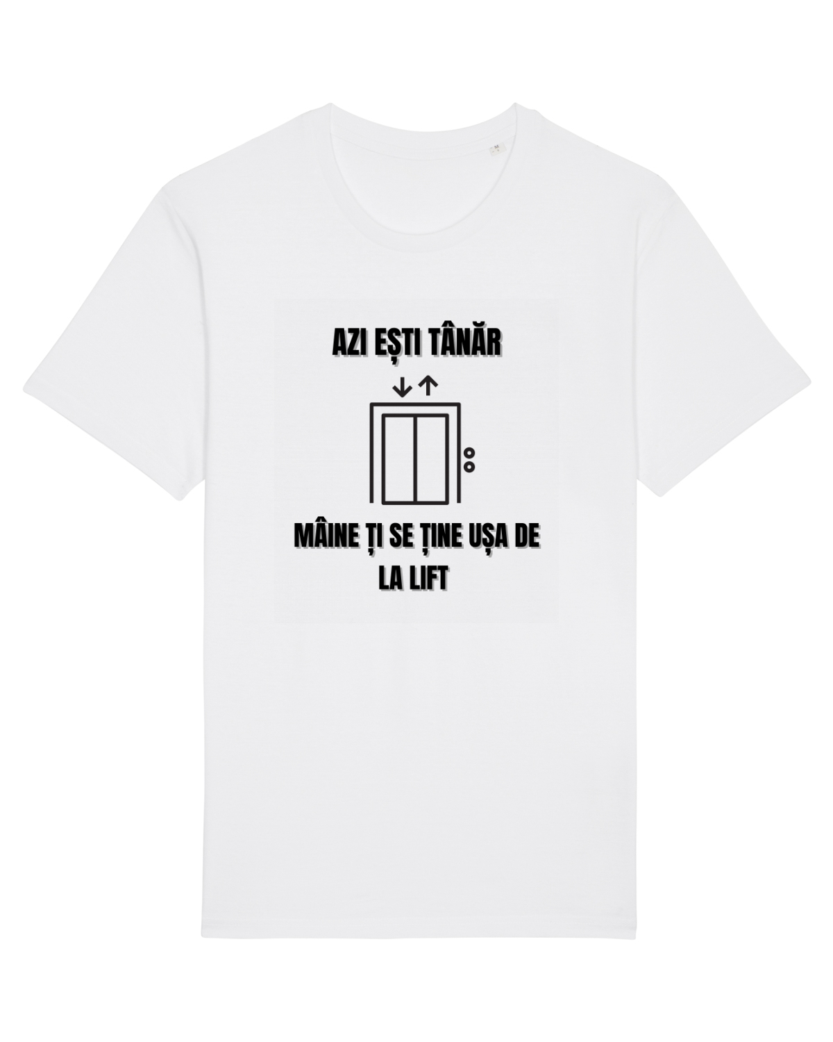 Tricou mânecă scurtă Unisex Rocker White