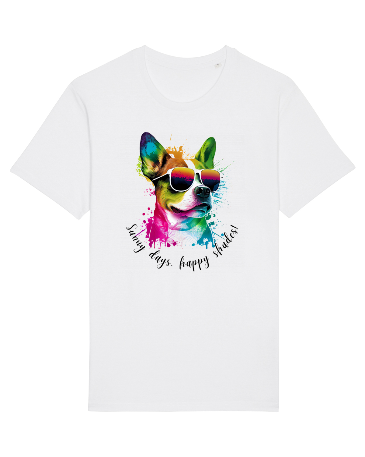 Tricou mânecă scurtă Unisex Rocker White