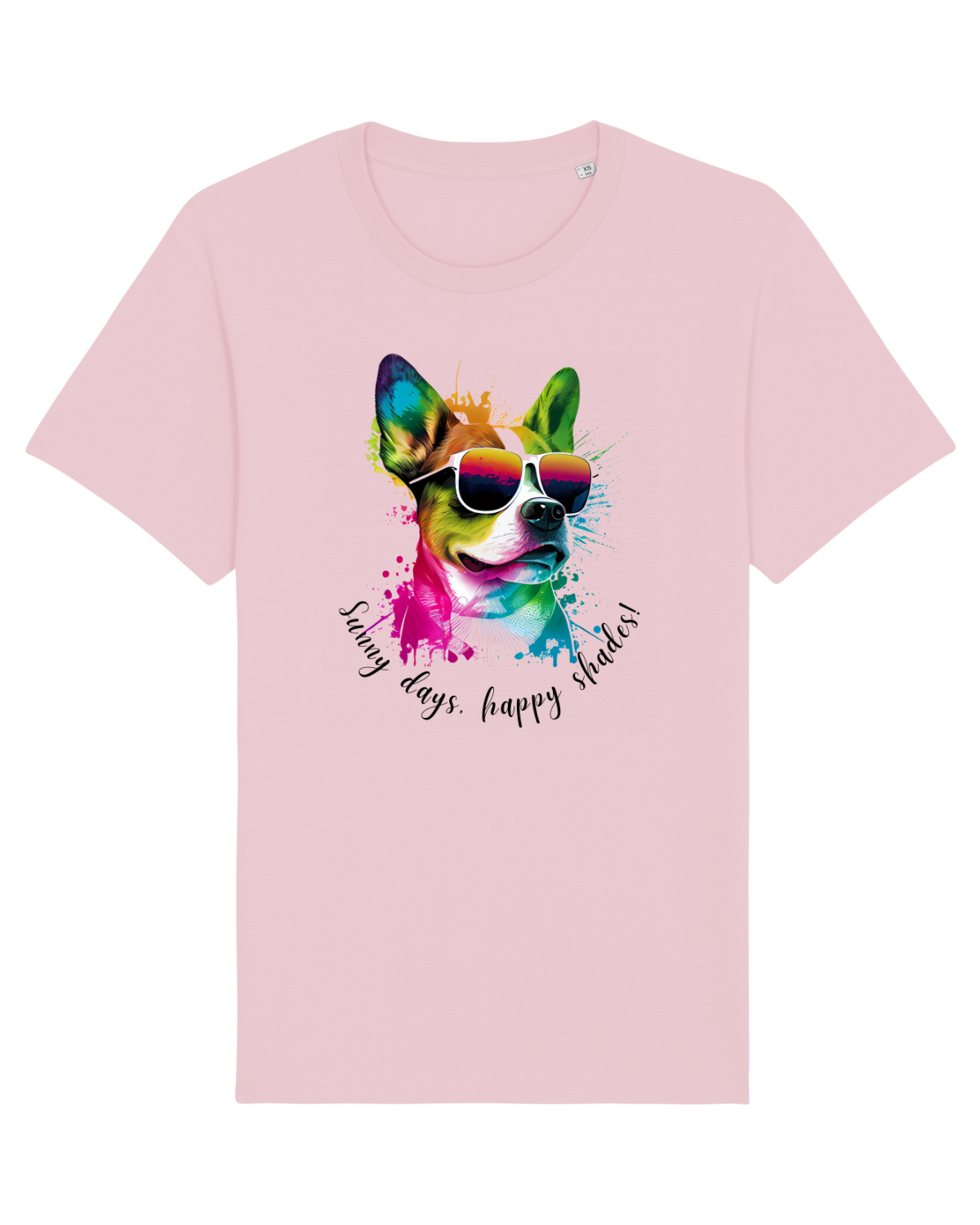 Tricou mânecă scurtă Unisex Rocker Cotton Pink