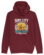 Surf City Huntington Beach Orange County California Hanorac cu fermoar Unisex Connector