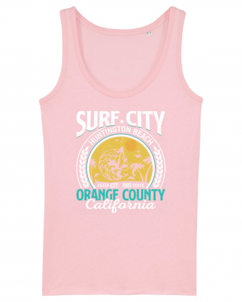 Surf City Huntington Beach Orange County California Cotton Pink