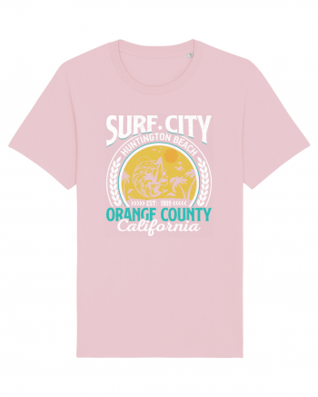 Surf City Huntington Beach Orange County California Cotton Pink