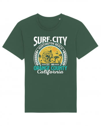 Surf City Huntington Beach Orange County California Bottle Green