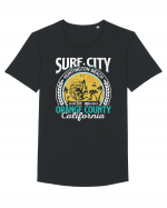 Surf City Huntington Beach Orange County California Tricou mânecă scurtă guler larg Bărbat Skater