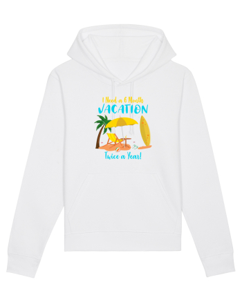 6 months vacation White