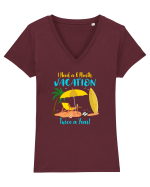 6 months vacation Tricou mânecă scurtă guler V Damă Evoker