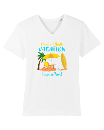 6 months vacation White