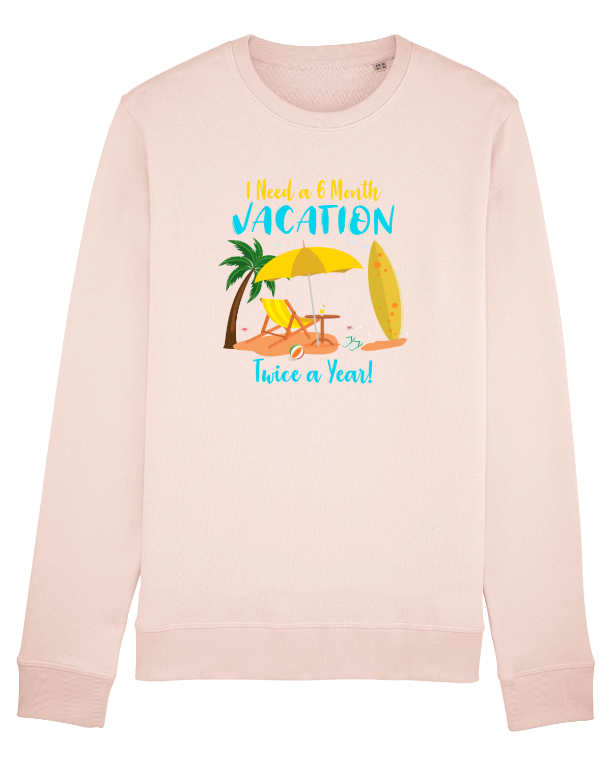 Bluză mânecă lungă Unisex Rise Candy Pink