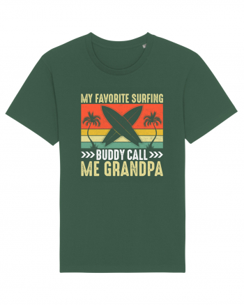 My Favorite Surfing Buddy Call Me Grandpa Bottle Green