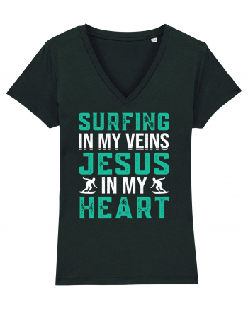 Surfing In My Veins Jesus In My Heart Black