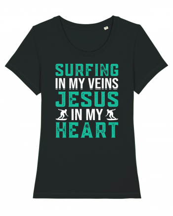 Surfing In My Veins Jesus In My Heart Black