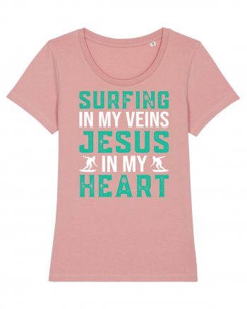 Surfing In My Veins Jesus In My Heart Canyon Pink