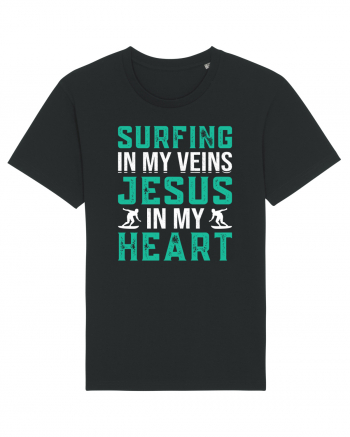 Surfing In My Veins Jesus In My Heart Black