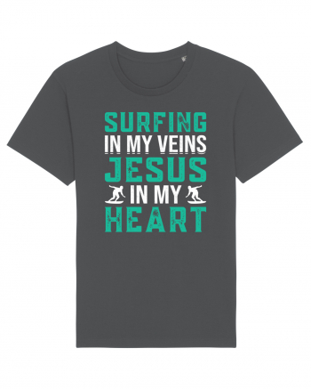 Surfing In My Veins Jesus In My Heart Anthracite