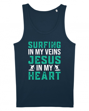 Surfing In My Veins Jesus In My Heart Navy