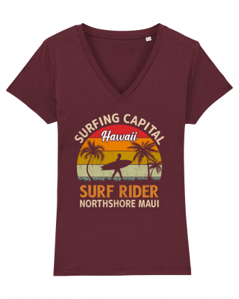 Surfing Capital Hawaii Surf Rider Northshore Maui Burgundy