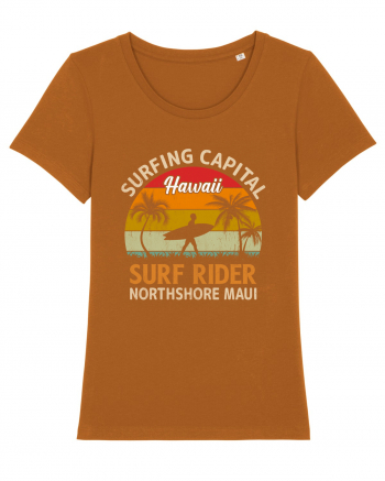 Surfing Capital Hawaii Surf Rider Northshore Maui Roasted Orange