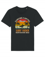 Surfing Capital Hawaii Surf Rider Northshore Maui Tricou mânecă scurtă Unisex Rocker