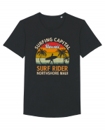 Surfing Capital Hawaii Surf Rider Northshore Maui Tricou mânecă scurtă guler larg Bărbat Skater