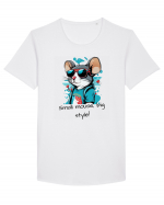 SMALL MOUSE, BIG STYLE! - V2 Tricou mânecă scurtă guler larg Bărbat Skater