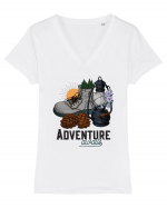 pentru aventurieri - Adventure awaits Tricou mânecă scurtă guler V Damă Evoker
