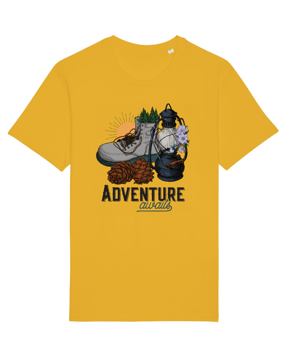 Tricou mânecă scurtă Unisex Rocker Spectra Yellow