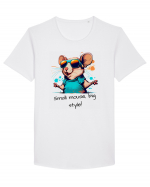 SMALL MOUSE, BIG STYLE! - V3 Tricou mânecă scurtă guler larg Bărbat Skater