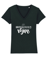 Vegan Tricou mânecă scurtă guler V Damă Evoker