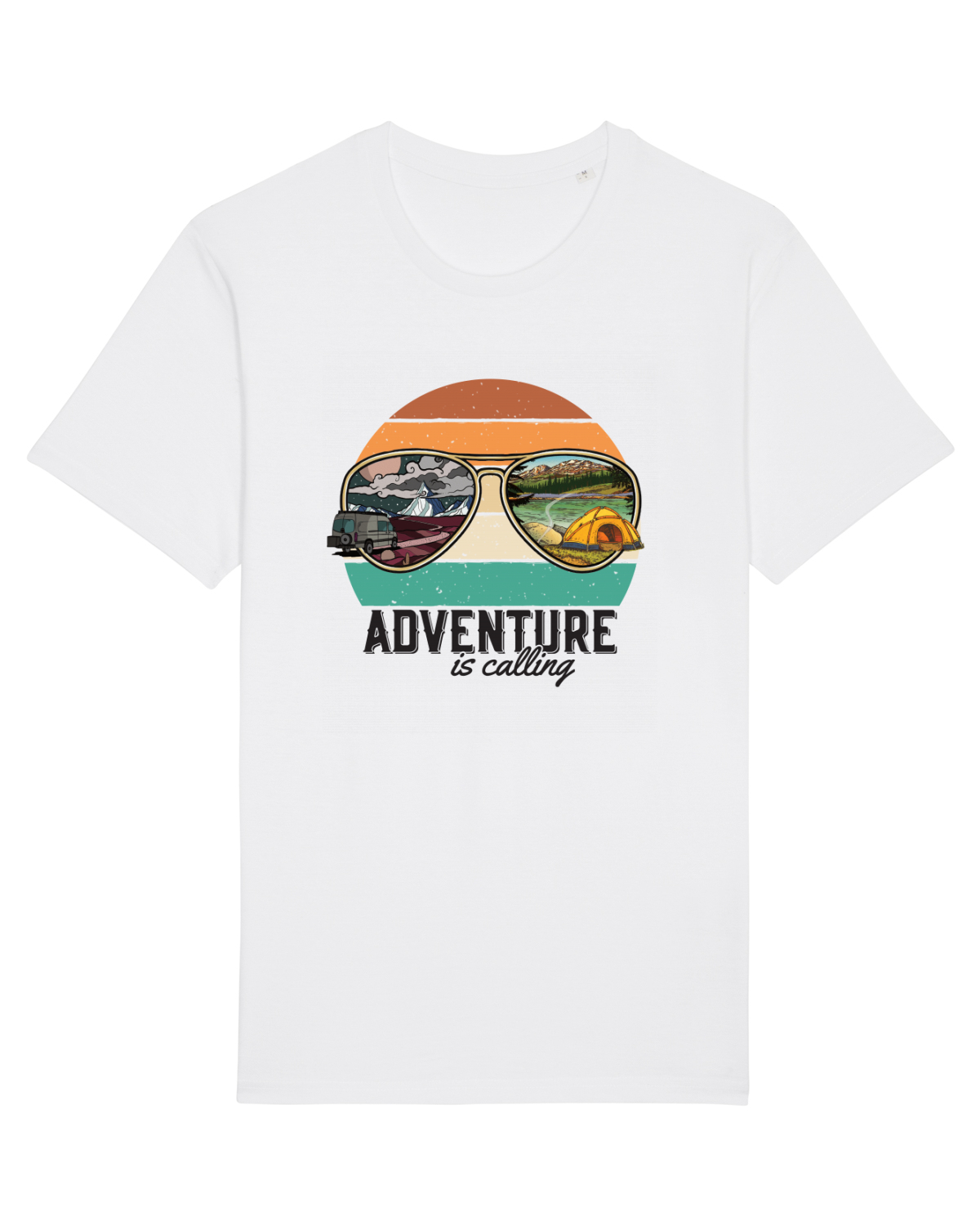 Tricou mânecă scurtă Unisex Rocker White