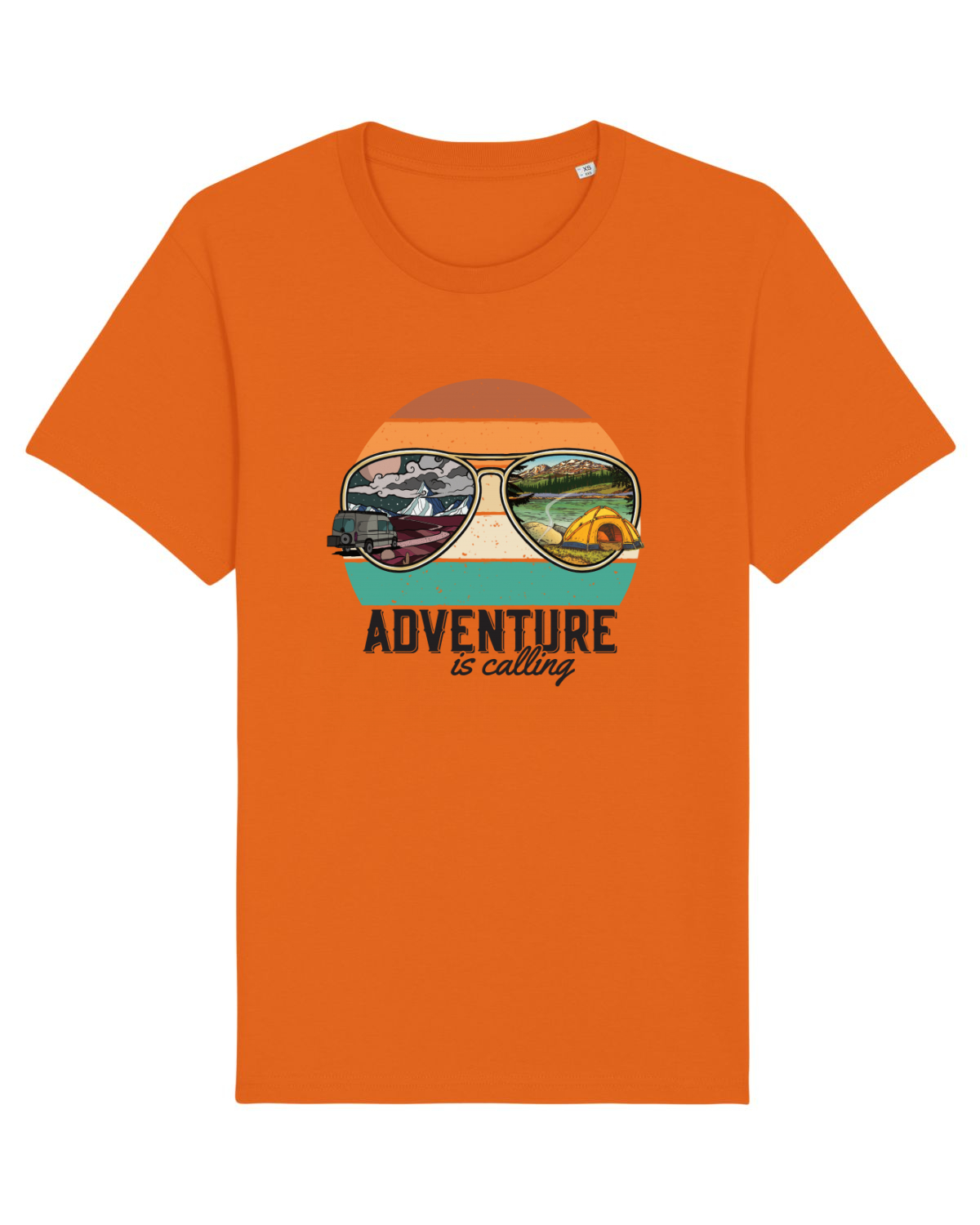 Tricou mânecă scurtă Unisex Rocker Bright Orange