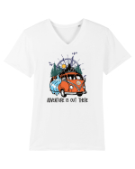 pentru aventurieri - Adventure is out there Tricou mânecă scurtă guler V Bărbat Presenter