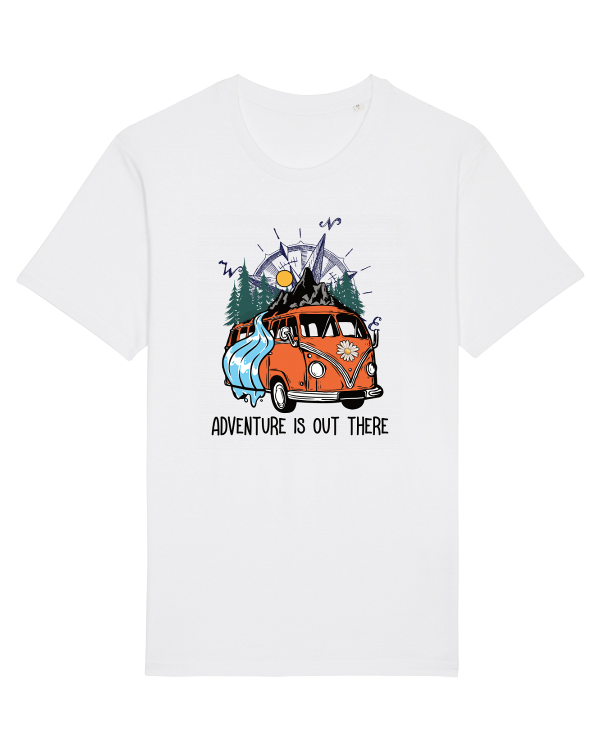 Tricou mânecă scurtă Unisex Rocker White