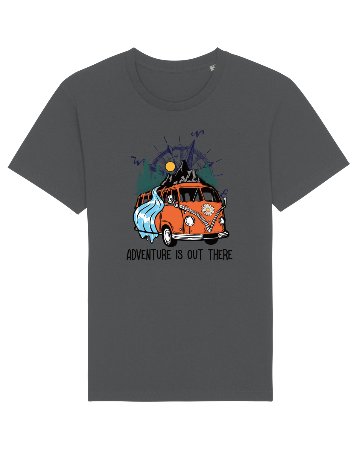 Tricou mânecă scurtă Unisex Rocker Anthracite
