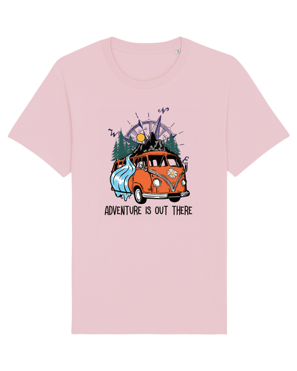 Tricou mânecă scurtă Unisex Rocker Cotton Pink